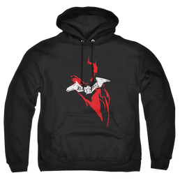 The Batman (2022) Hand Drawn Silhouette - Pullover Hoodie Pullover Hoodie Batman   