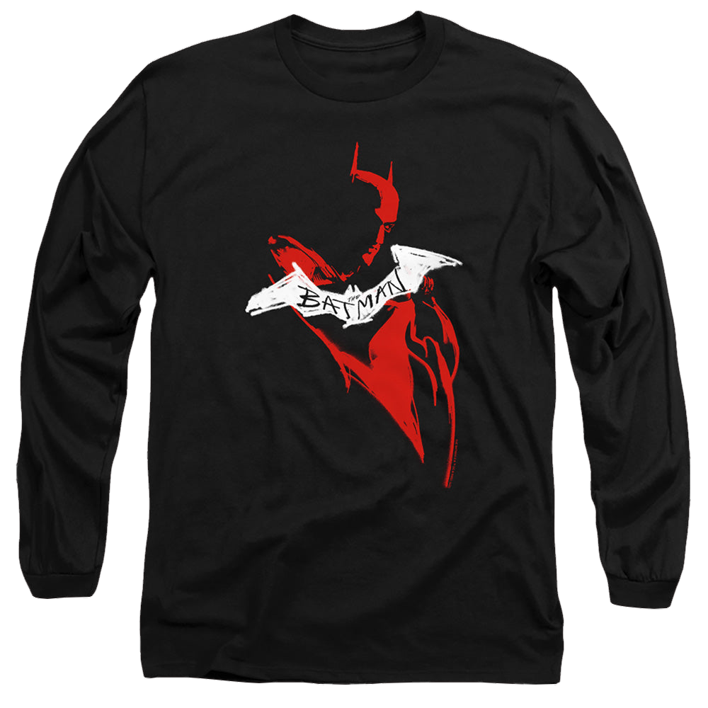 The Batman (2022) Hand Drawn Silhouette - Men's Long Sleeve T-Shirt Men's Long Sleeve T-Shirt Batman   