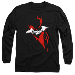 The Batman (2022) Hand Drawn Silhouette - Men's Long Sleeve T-Shirt Men's Long Sleeve T-Shirt Batman   