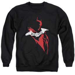 The Batman (2022) Hand Drawn Silhouette - Men's Crewneck Sweatshirt Men's Crewneck Sweatshirt Batman   