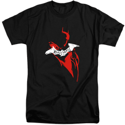 The Batman (2022) Hand Drawn Silhouette - Men's Tall Fit T-Shirt Men's Tall Fit T-Shirt Batman   