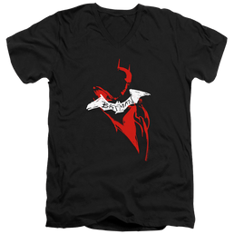 The Batman (2022) Hand Drawn Silhouette - Men's V-Neck T-Shirt Men's V-Neck T-Shirt Batman   