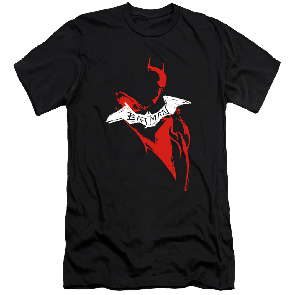 The Batman (2022) Hand Drawn Silhouette - Men's Premium Slim Fit T-Shirt Men's Premium Slim Fit T-Shirt Batman   