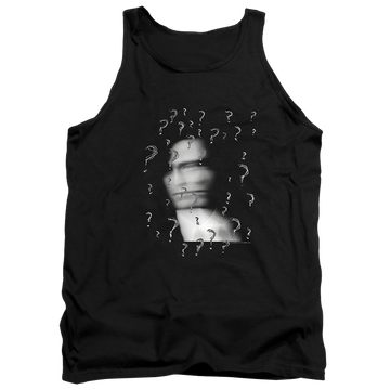 Black men's tank with The Batman (2022) The Riddler? graphic