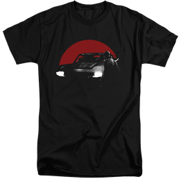 The Batman (2022) Red Moon And Batmobile - Men's Tall Fit T-Shirt Men's Tall Fit T-Shirt Batman   