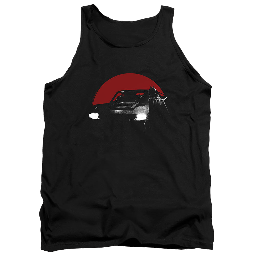The Batman (2022) Red Moon And Batmobile - Men's Tank Top Men's Tank Batman   