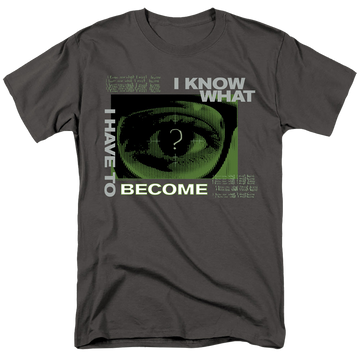 Charcoal men's regular fit t-shirt with The Batman (2022) Become The Riddler graphic