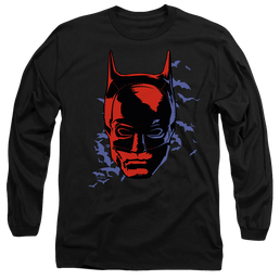 The Batman (2022) Shadowed Headshot - Men's Long Sleeve T-Shirt Men's Long Sleeve T-Shirt Batman   