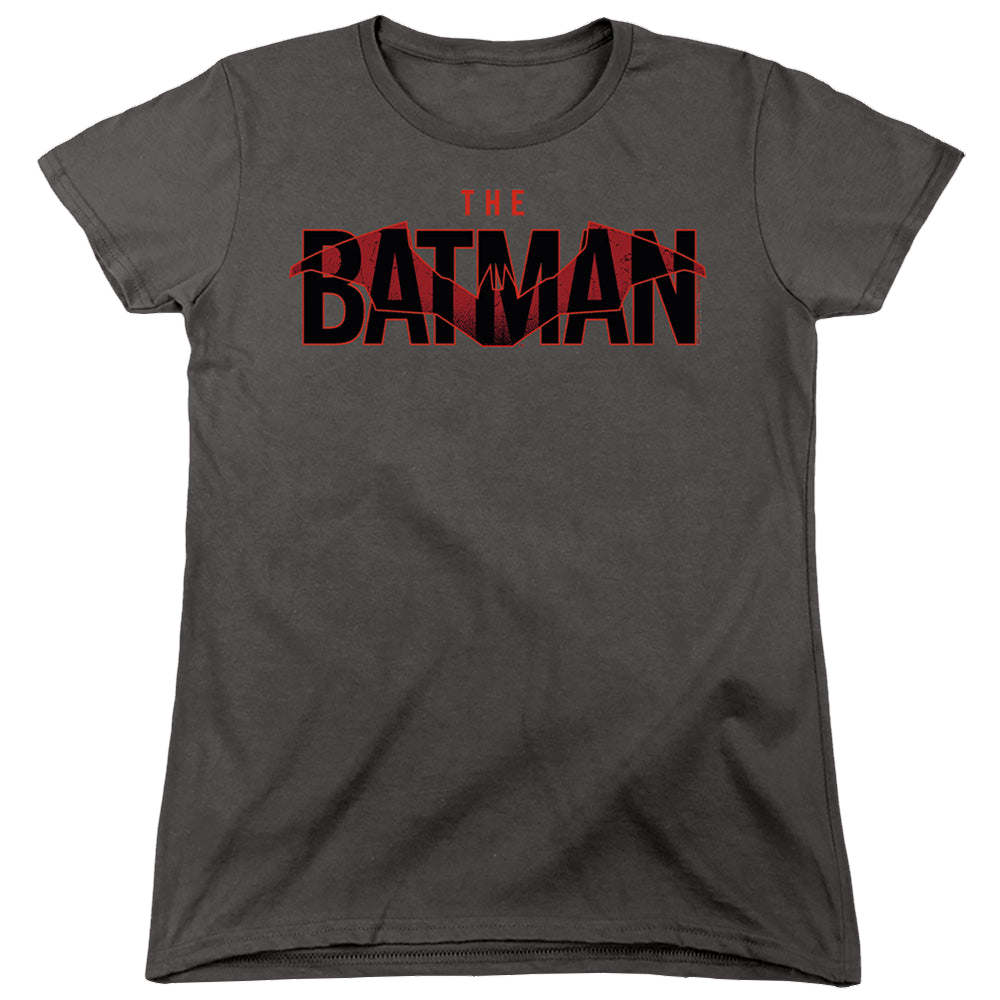 The Batman (2022) Logo With Red Bat - Women's T-Shirt Women's T-Shirt Batman   