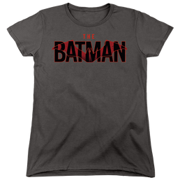 The Batman (2022) Logo With Red Bat - Women's T-Shirt Women's T-Shirt Batman   