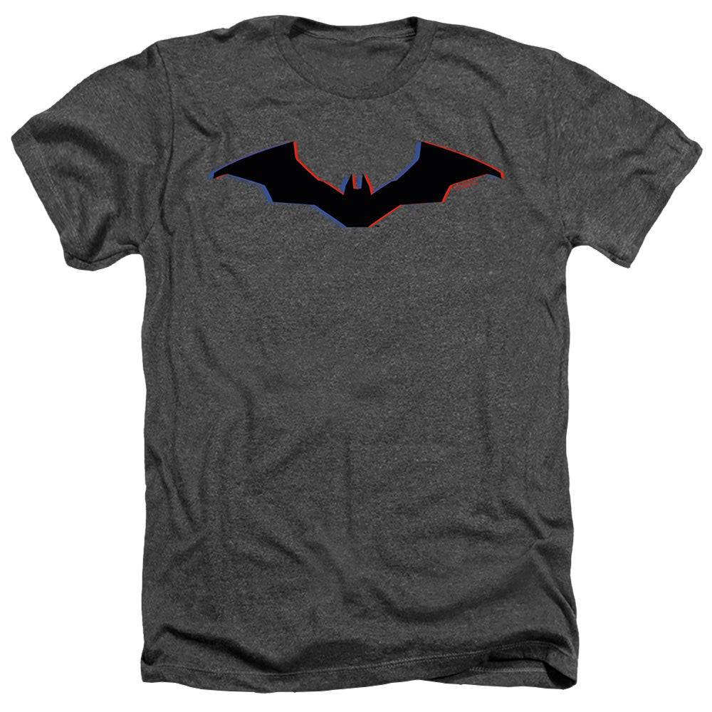 The Batman (2022) Tri-Color Bat Silhouette - Men's Heather T-Shirt Men's Heather T-Shirt Batman   