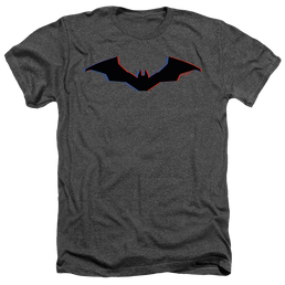 The Batman (2022) Tri-Color Bat Silhouette - Men's Heather T-Shirt Men's Heather T-Shirt Batman   