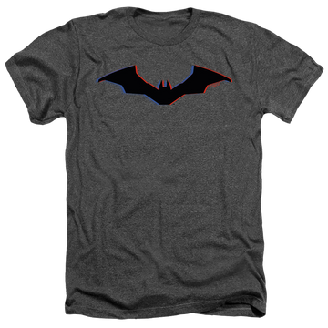 The Batman (2022) Tri-Color Bat Silhouette - Men's Heather T-Shirt Men's Heather T-Shirt Batman   