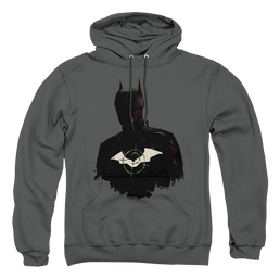 The Batman (2022) Silhouette With Riddler Logo - Pullover Hoodie Pullover Hoodie Batman   