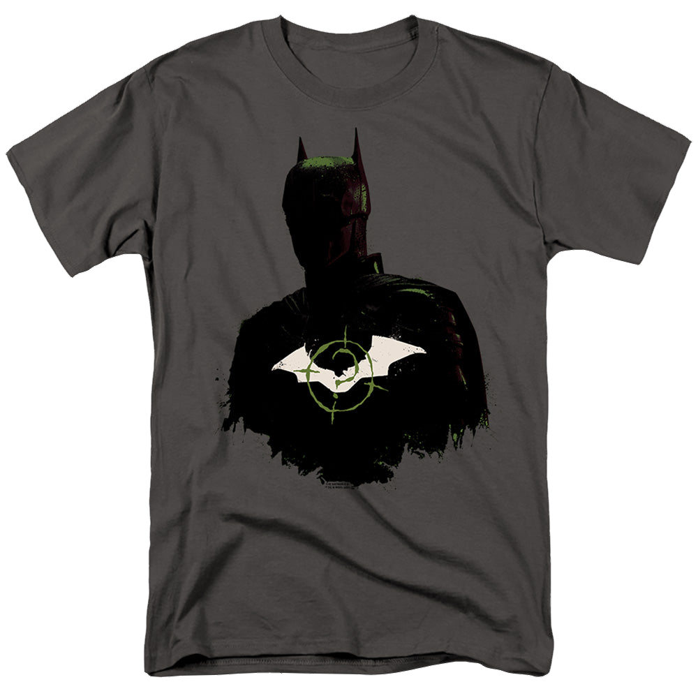 The Batman (2022) Silhouette With Riddler Logo - Men's Regular Fit T-Shirt Men's Regular Fit T-Shirt Batman   