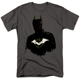 The Batman (2022) Silhouette With Riddler Logo - Men's Regular Fit T-Shirt Men's Regular Fit T-Shirt Batman   
