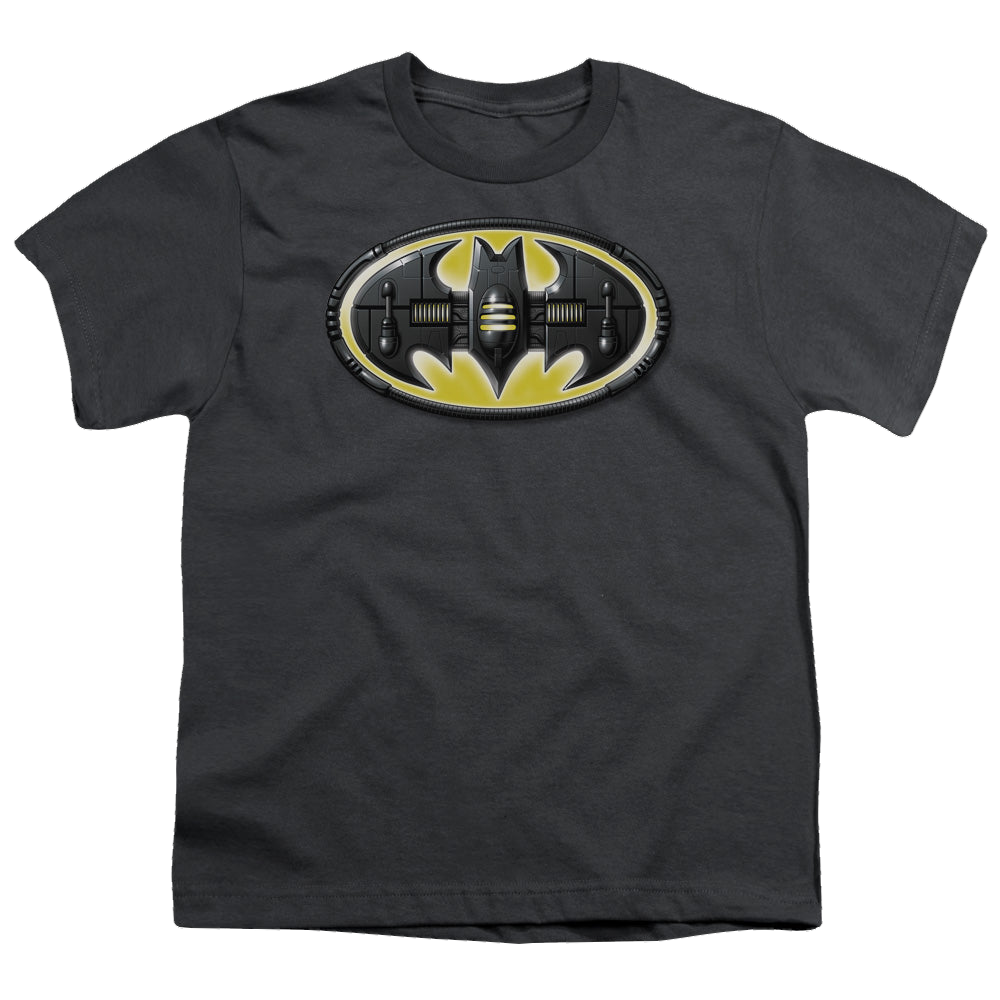 DC Batman Bat Mech Logo - Youth T-Shirt Youth T-Shirt (Ages 8-12) Batman   