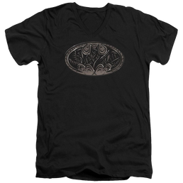 Batman Bio Mech Bat Shield - Men's V-Neck T-Shirt Men's V-Neck T-Shirt Batman   