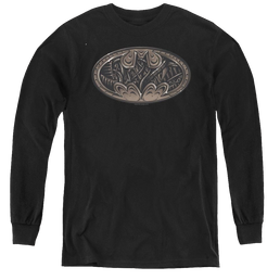 Dc Batman Bio Mech Bat Shield - Youth Long Sleeve T-Shirt Youth Long Sleeve T-Shirt Batman   