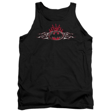 Batman Steel Flames Logo Men's Tank Men's Tank Batman   