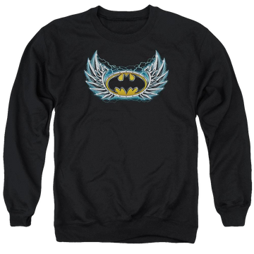 Batman Steel Wings Logo - Men's Crewneck Sweatshirt Men's Crewneck Sweatshirt Batman   