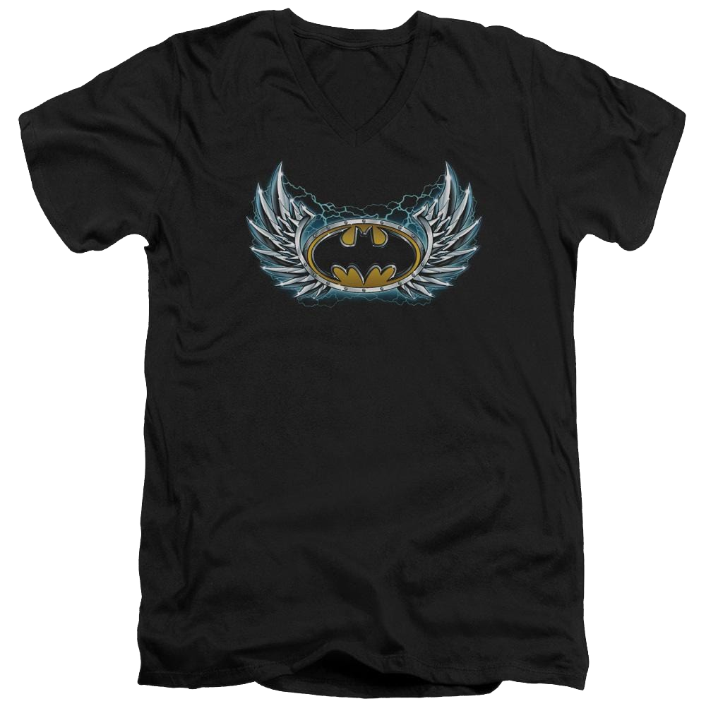 Batman Steel Wings Logo - Men's V-Neck T-Shirt Men's V-Neck T-Shirt Batman   