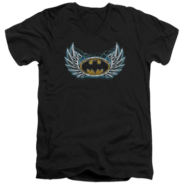 Batman Steel Wings Logo - Men's V-Neck T-Shirt Men's V-Neck T-Shirt Batman   