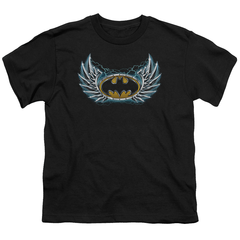 DC Batman Steel Wings Logo - Youth T-Shirt Youth T-Shirt (Ages 8-12) Batman   