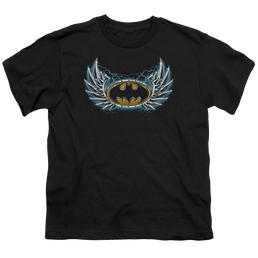 DC Batman Steel Wings Logo - Youth T-Shirt Youth T-Shirt (Ages 8-12) Batman   