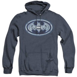 Dc Batman Cyber Bat Shield - Heather Pullover Hoodie Heather Pullover Hoodie Batman   