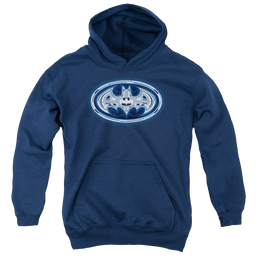 DC Batman Cyber Bat Shield - Youth Hoodie Youth Hoodie (Ages 8-12) Batman   