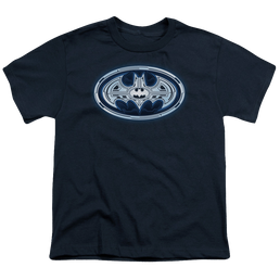 DC Batman Cyber Bat Shield - Youth T-Shirt Youth T-Shirt (Ages 8-12) Batman   