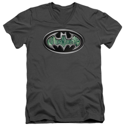 Batman Circuitry Shield - Men's V-Neck T-Shirt Men's V-Neck T-Shirt Batman   