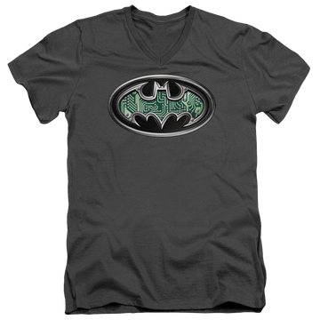 Batman Circuitry Shield - Men's V-Neck T-Shirt Men's V-Neck T-Shirt Batman   