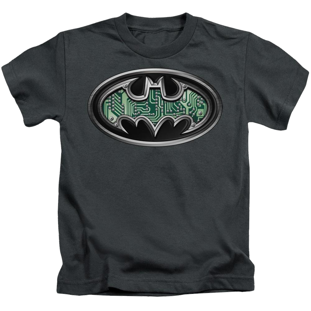 DC Batman Circuitry Shield - Kid's T-Shirt Kid's T-Shirt (Ages 4-7) Batman   
