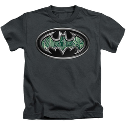 DC Batman Circuitry Shield - Kid's T-Shirt Kid's T-Shirt (Ages 4-7) Batman   