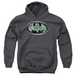 DC Batman Circuitry Shield - Youth Hoodie Youth Hoodie (Ages 8-12) Batman   