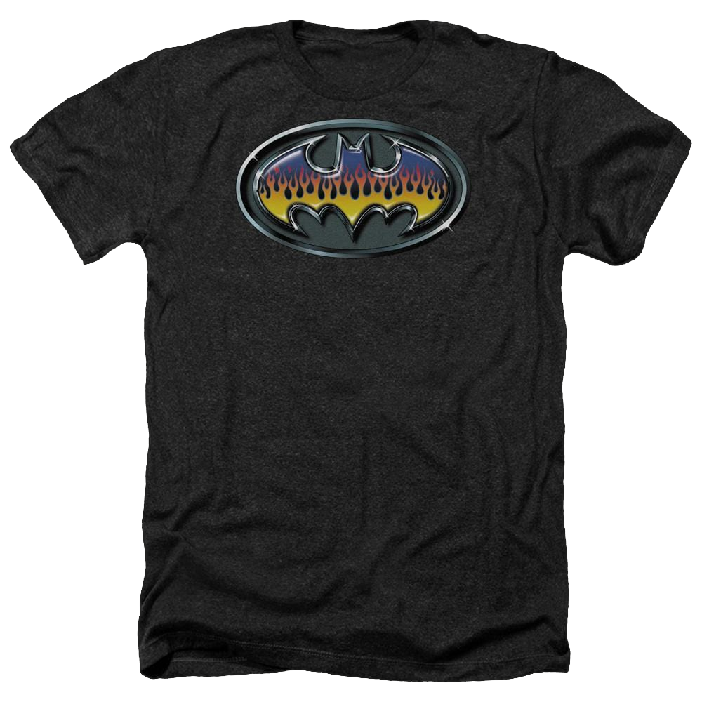 Batman Hot Rod Shield - Men's Heather T-Shirt Men's Heather T-Shirt Batman   