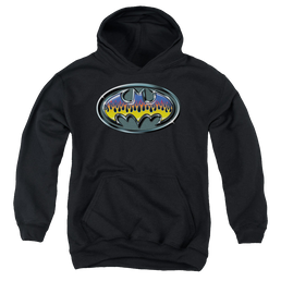 DC Batman Hot Rod Shield - Youth Hoodie Youth Hoodie (Ages 8-12) Batman   