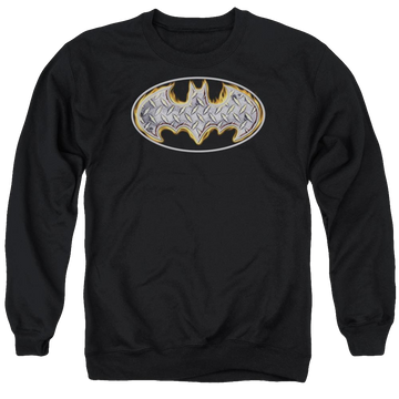 Batman Steel Fire Shield - Men's Crewneck Sweatshirt Men's Crewneck Sweatshirt Batman   