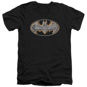 Batman Steel Fire Shield - Men's V-Neck T-Shirt Men's V-Neck T-Shirt Batman   