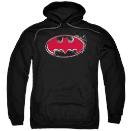 Batman Hardcore Noir Bat Logo - Pullover Hoodie Pullover Hoodie Batman   