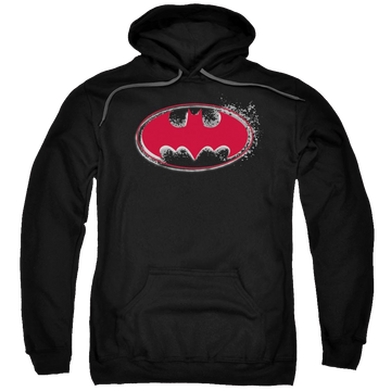 Batman Hardcore Noir Bat Logo - Pullover Hoodie Pullover Hoodie Batman   