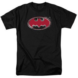 Batman Hardcore Noir Bat Logo - Men's Regular Fit T-Shirt Men's Regular Fit T-Shirt Batman   