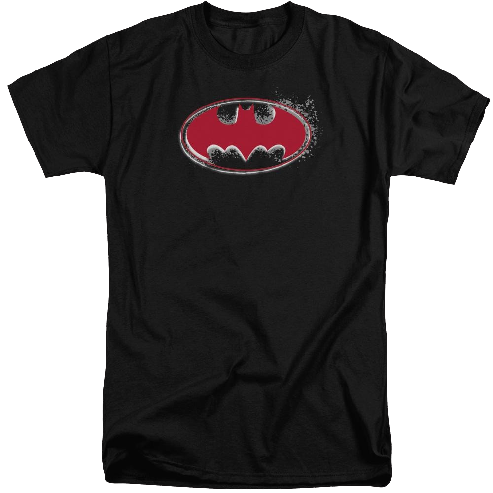 Batman Hardcore Noir Bat Logo - Men's Tall Fit T-Shirt Men's Tall Fit T-Shirt Batman   