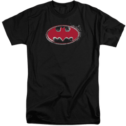 Batman Hardcore Noir Bat Logo - Men's Tall Fit T-Shirt Men's Tall Fit T-Shirt Batman   