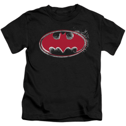 DC Batman Hardcore Noir Bat Logo - Kid's T-Shirt Kid's T-Shirt (Ages 4-7) Batman   