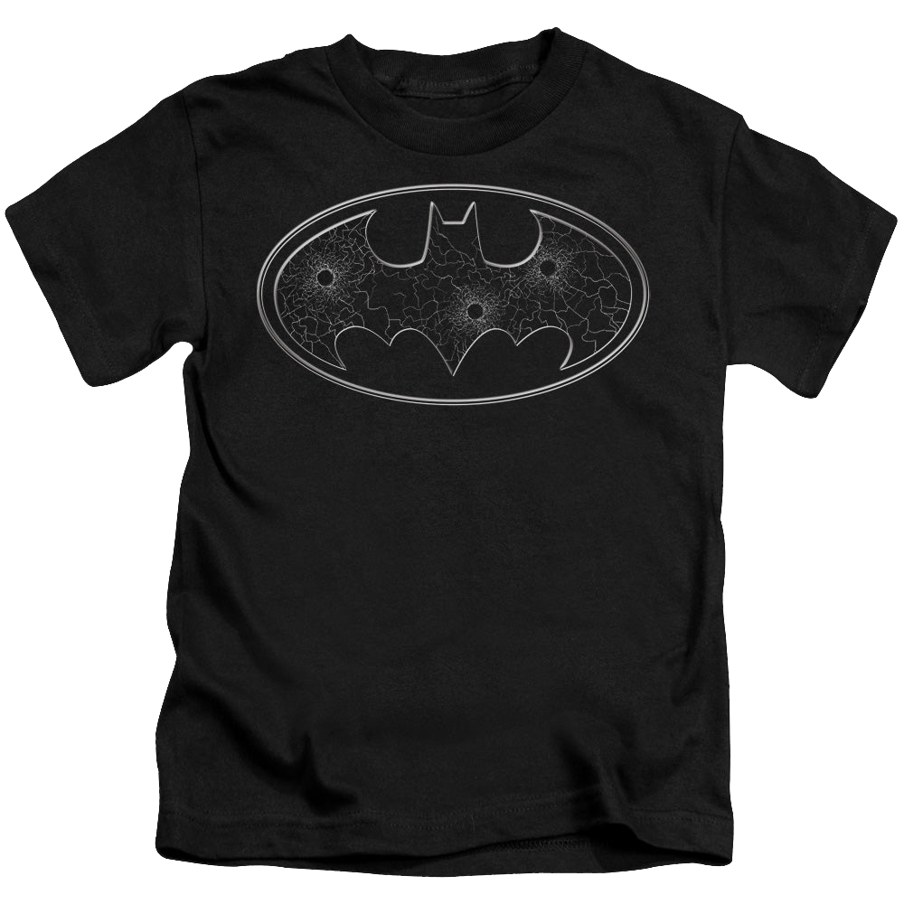 DC Batman Glass Hole Logo - Kid's T-Shirt Kid's T-Shirt (Ages 4-7) Batman   