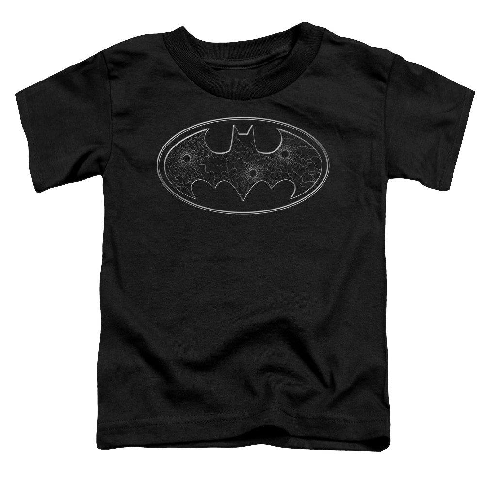 DC Batman Glass Hole Logo - Toddler T-Shirt Toddler T-Shirt Batman   