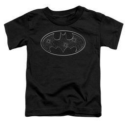DC Batman Glass Hole Logo - Toddler T-Shirt Toddler T-Shirt Batman   